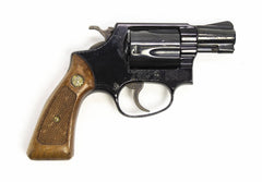 S&W REVOLVER 37 38 SPECIAL 2 BARREL FIXED SIGHTS ROUND BUTT - BLUE3662