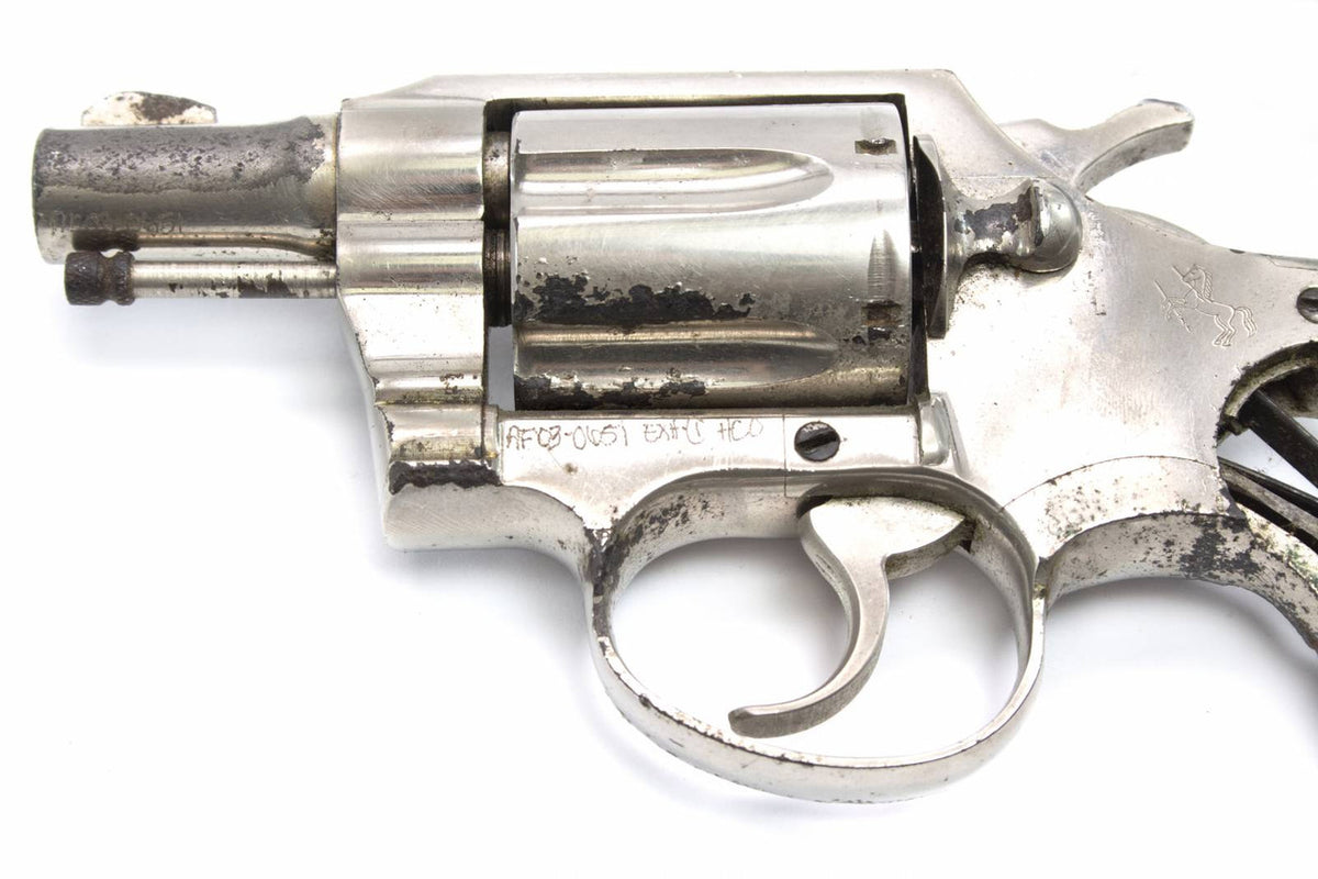 Colt Detective Special Revolver, .38 Special, 2 Barrel, NickelForced out of stock per Lois for GunBroker Listing! -DH 6/22/23.