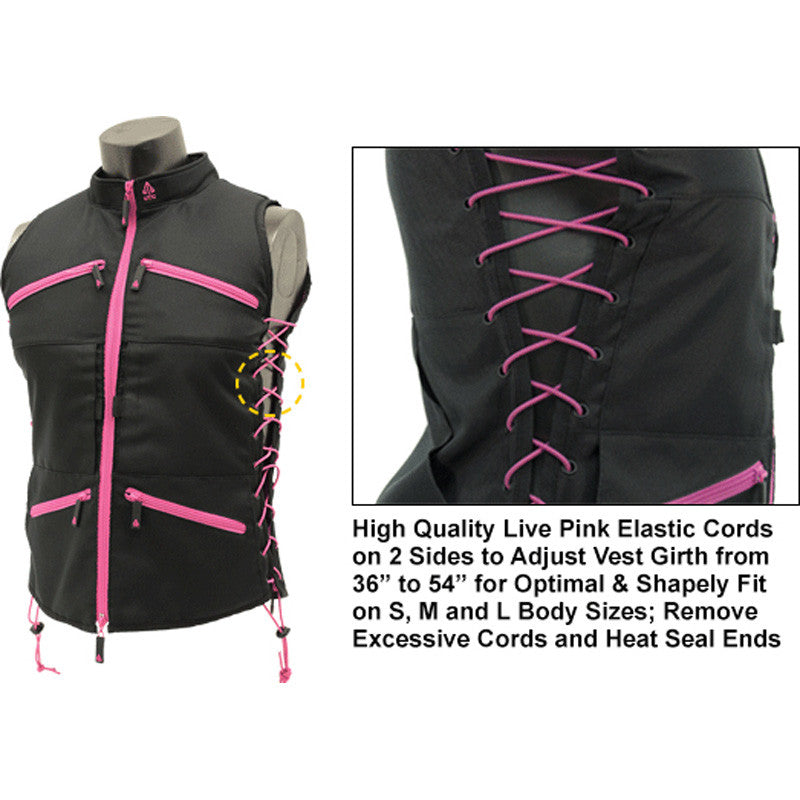 UTG True Huntress Female Black and Pink Sporting Vest