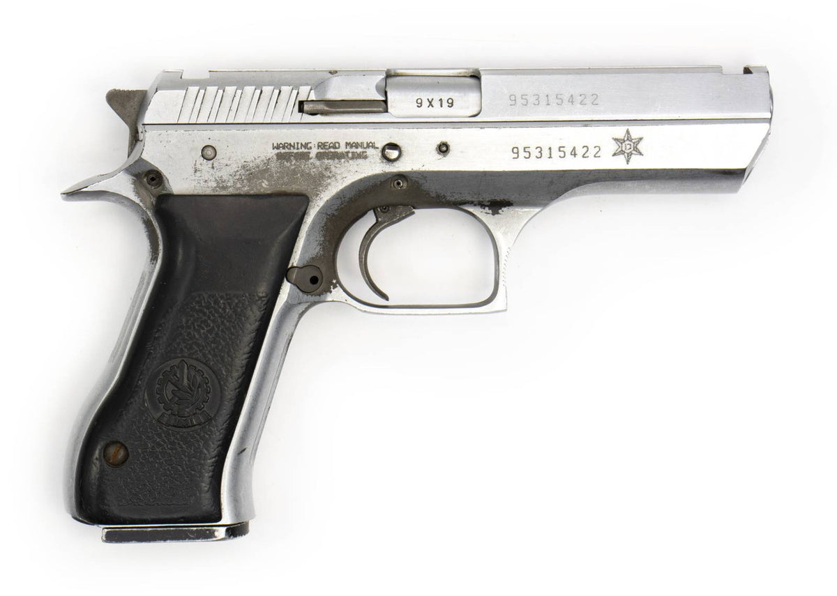 IMI Jericho 941F 9mm Single Full Size Steel Frame 16rd Brushed Chrome (with Star Logo) HG0892_3