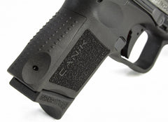 Canik TP9 Elite 9mm Luger 3.60 12+1 Black Tungsten Gray Cerakote Steel Slide Black Interchangeable Backstrap Grip with Shield SMS2 Optic