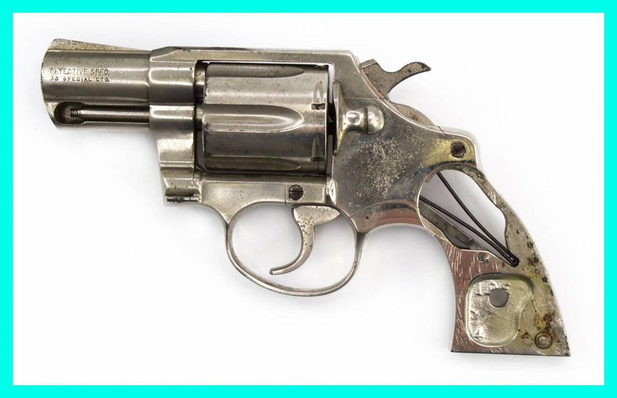 Colt Detective Revolver, .38 Special, 2 Barrel, Nickel7843