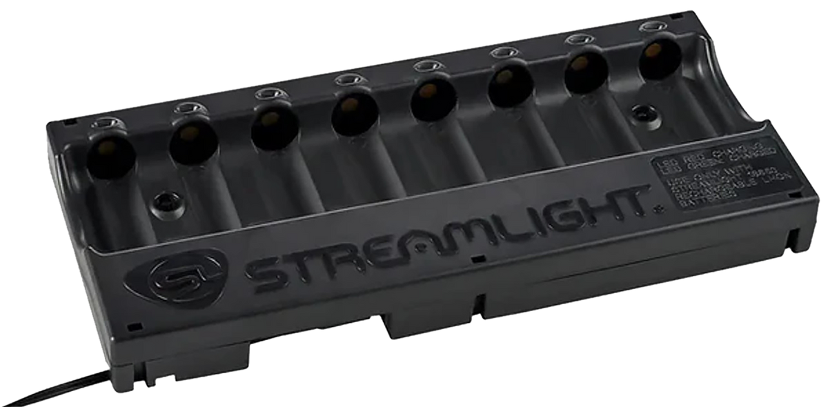 Streamlight 20230 8-Unit Bank Charger for SL-59/CR123A - 12V DC Black