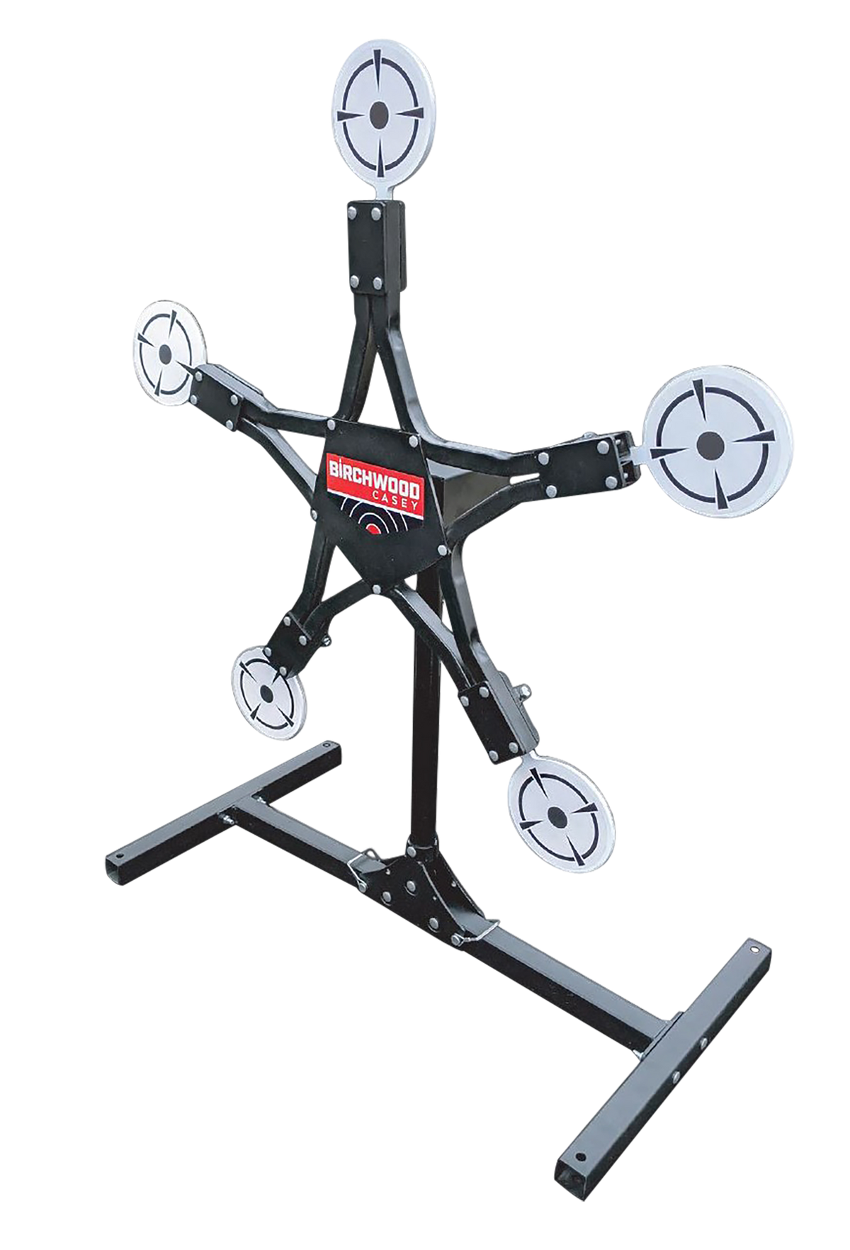 Birchwood Casey Texas Star AR500 Steel Plinking Target - 6" Paddles 0.37" Thick Standing