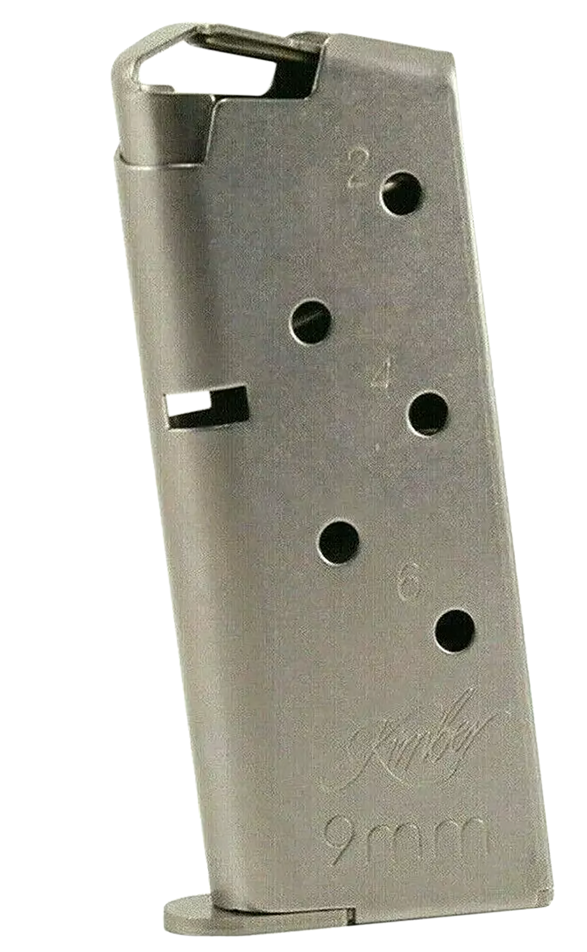 Kimber Micro 9 9mm Luger 6rd Flush Fit Stainless Steel Magazine