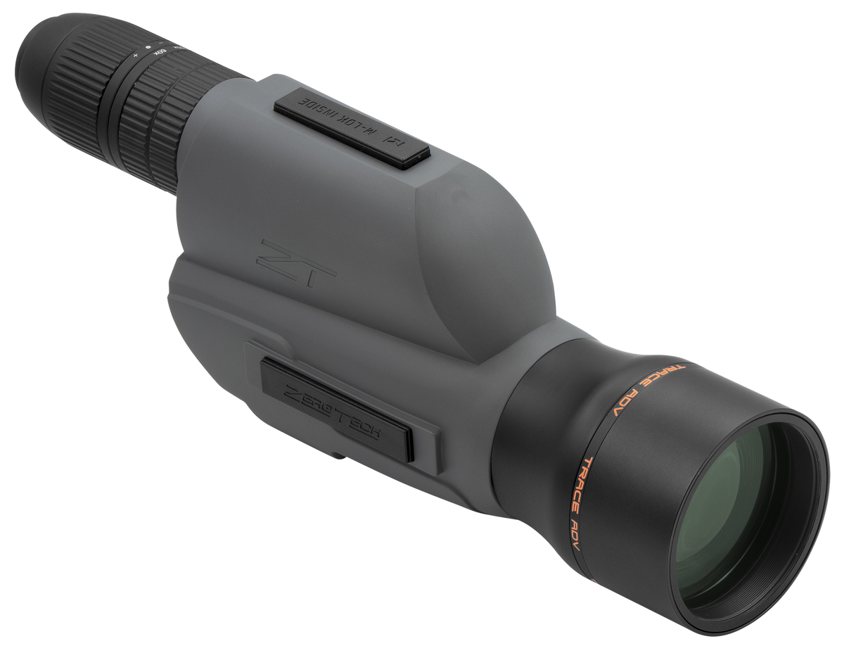 Zero Tech Optics Trace Advanced 20-60x 80mm Spotting Scope - OSR-MRAD Reticle - Straight Body