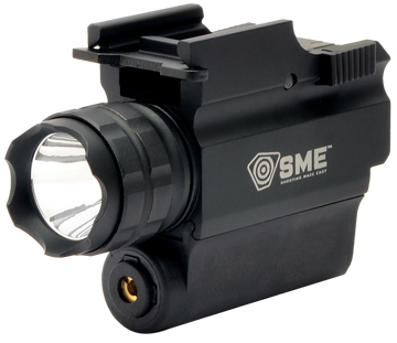 SME SMEWLLP Compact Tactical Handgun LED Light/Laser Combo 250 Lumens Black