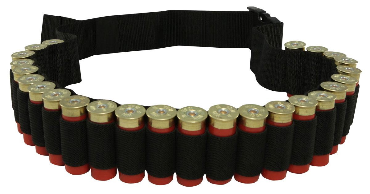 Hunters Specialties 00680 Shotgun Shell Belt Black Nylon 25 Rd Waist Mount