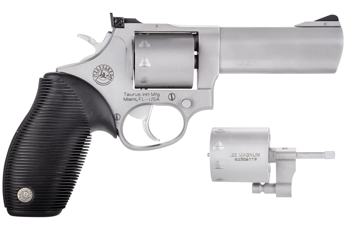 Taurus Tracker 992 22 LR/22 WMR 4" 9-Shot DA/SA Medium Frame Revolver - Matte Stainless