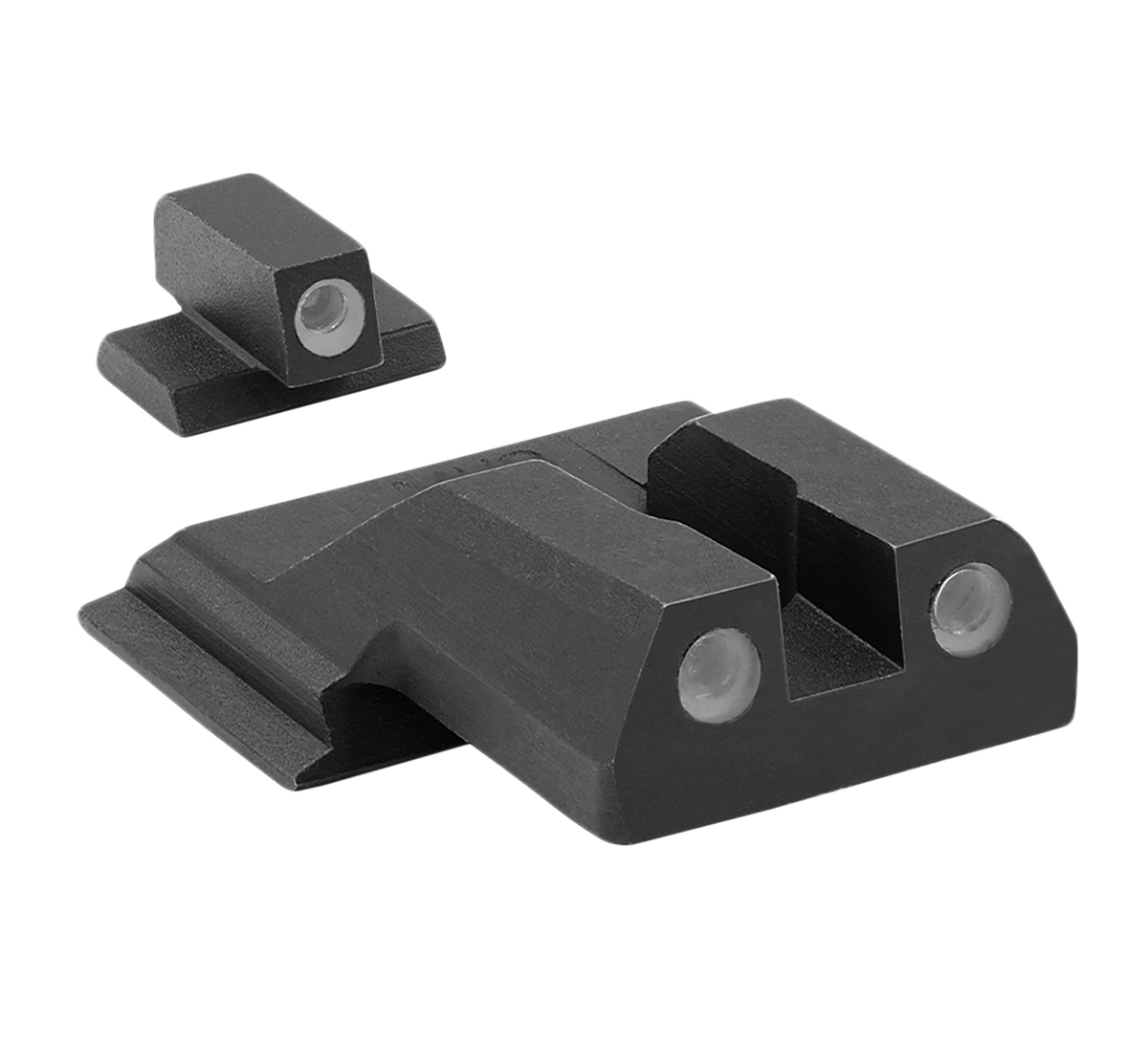 Meprolight USA Tru-Dot Night Sight Set S&W M&P Shield/Shield Plus/Shield 2.0 - Green Tritium Fixed Front/Rear