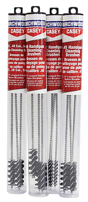 Birchwood Casey 41212 Handgun Looped Cleaning Brushes .45 Cal 9" Nylon 3 Pack