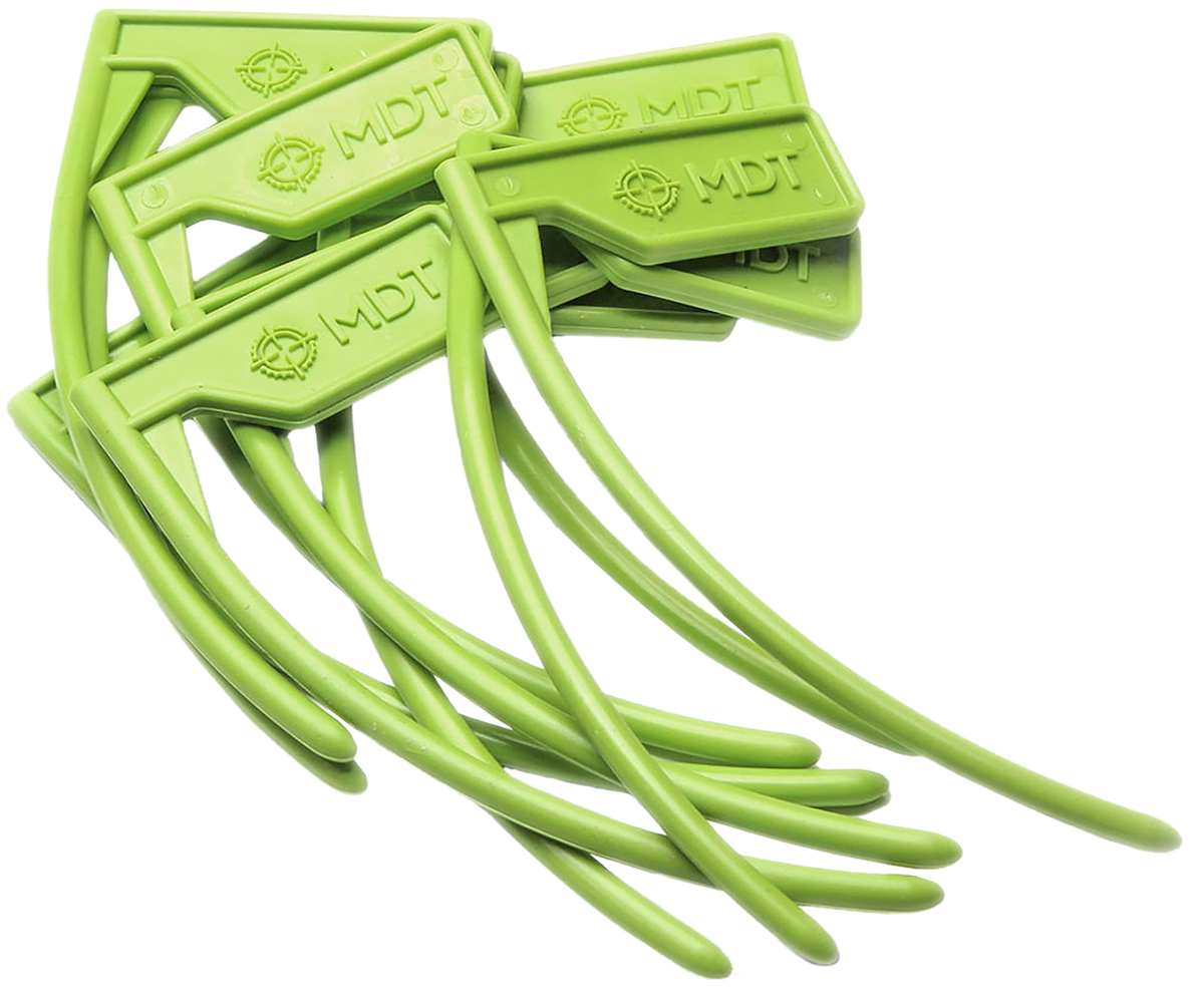 MDT Sporting Goods Chamber Flag .22 Cal and Up Green/Black 10 Pack