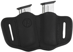 1791 Gunleather MAG2.1 Double Mag Holster Single Stack Belt Slide 1.50" Stealth Black Leather