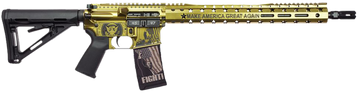 Black Rain Ordnance Spec15 5.56 NATO 16" 30+1 Semi-Auto AR-15 Rifle - Trump FX Custom Gold