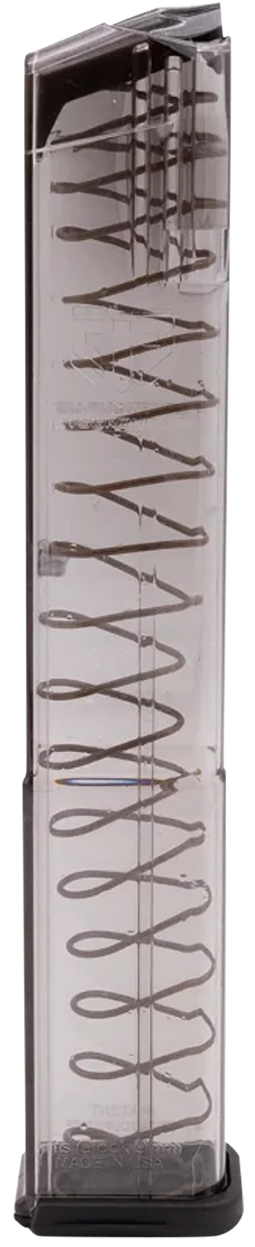 ETS Group GLK18G2 9mm Luger 32-Rd Extended Pistol Magazine for Glock - Clear Polymer