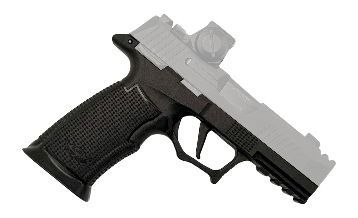 Icarus Precision AIR X-Macro Grip Module - Sig P365 X-Macro - Manual Safety - No Thumb Ledge - Black