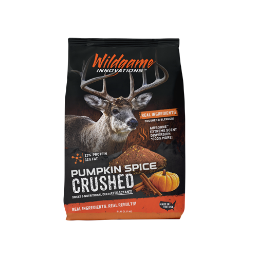Wildgame Innovations Pumpkin Spiced Crushed Deer Attractant - 5lb Bag, 3 Bags/Case