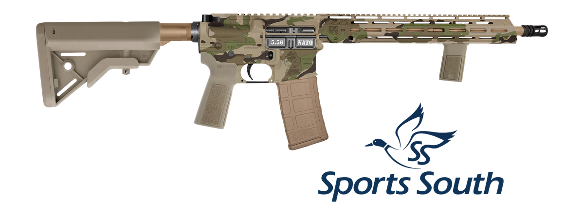Diamondback DB15 5.56 NATO 16" 30+1 Semi-Auto AR-15 Rifle - Swamp Stalker Camo Cerakote