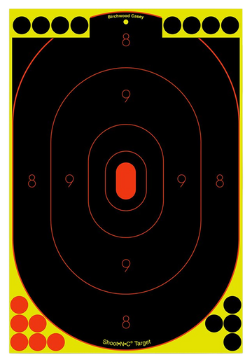 Birchwood Casey Shoot-N-C 12"x18" Silhouette Reactive Paper Target 5 Pack
