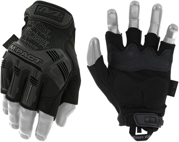 Mechanix Wear M-Pact Covert Fingerless Black Synthetic Leather XL Tactical Gloves