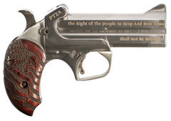 Bond Arms PT2A Protect the 2nd Amendment 45 Colt/410 Bore 2-Shot 4.25" Derringer - Stainless/Rosewood