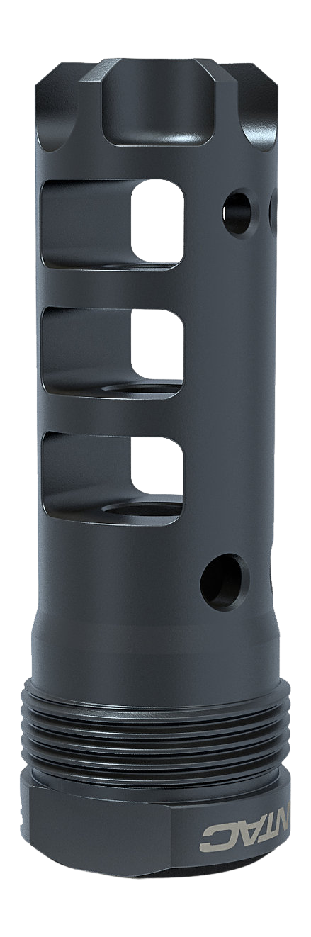 LANTAC USA Dragon Muzzle Brake 9mm 1/2x28 QPQ Black - Plan B Compatible - Full Length