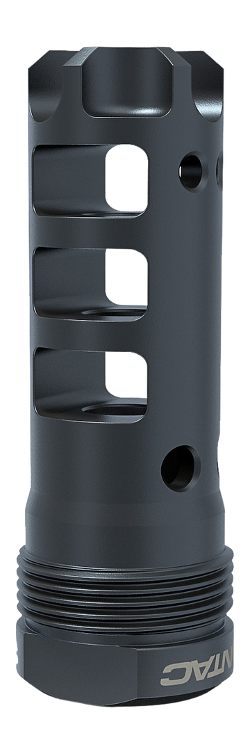 LANTAC USA Dragon Muzzle Brake 9mm 1/2x28 QPQ Black - Plan B Compatible - Full Length