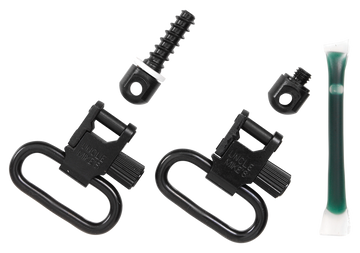 Uncle Mikes 15312 Fore End Band Sling Swivel Set Quick Detach 1" Loop Blued Steel - Lever Action / Mossberg 500