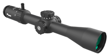 Sig Sauer Electro-Optics Whiskey4 Low Profile 3-12x44mm 30mm Tube SFP Illuminated Hellfire Quadplex Riflescope - Black