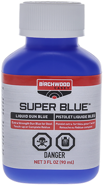 Birchwood Casey 13425 Super Blue Liquid Gun Blue 3 oz Bottle