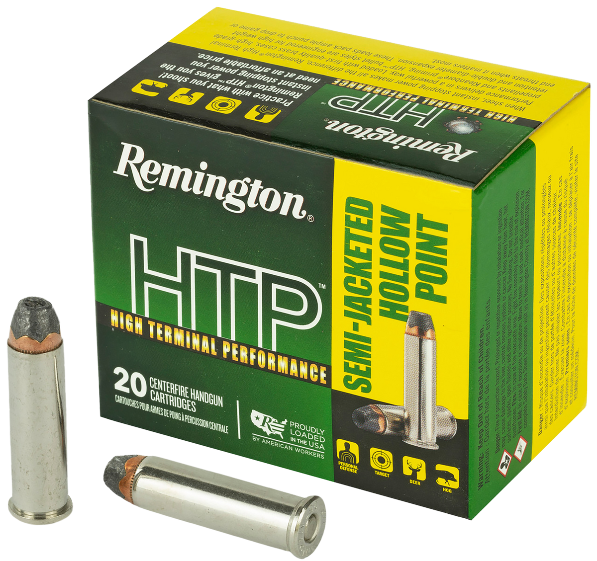 Remington Ammunition HTP 357 Mag 158gr SJHP 20 Rd - Box or Case