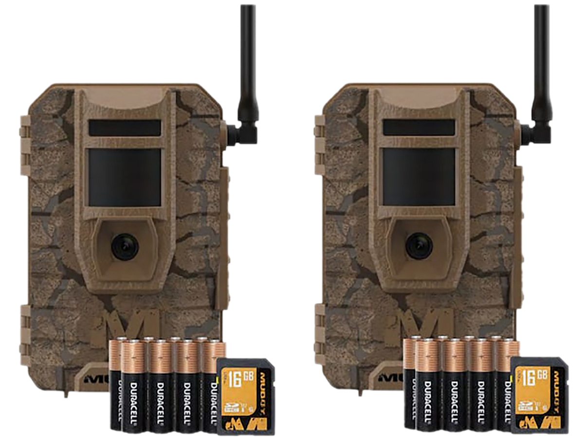 Muddy Mitigator 2.0 24MP Cellular Trail Camera 80ft Range - 2 Pack