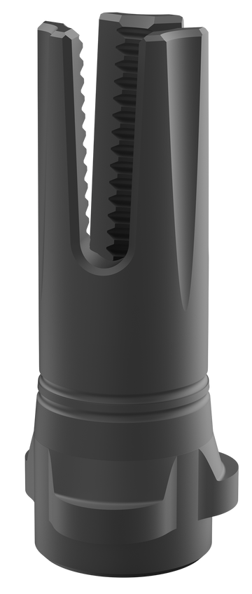 Breek Arms Scorch 3-Prong 9mm 1/2x28 Black Nitride Steel Flash Hider - Breek-LOK 3QD Compatible