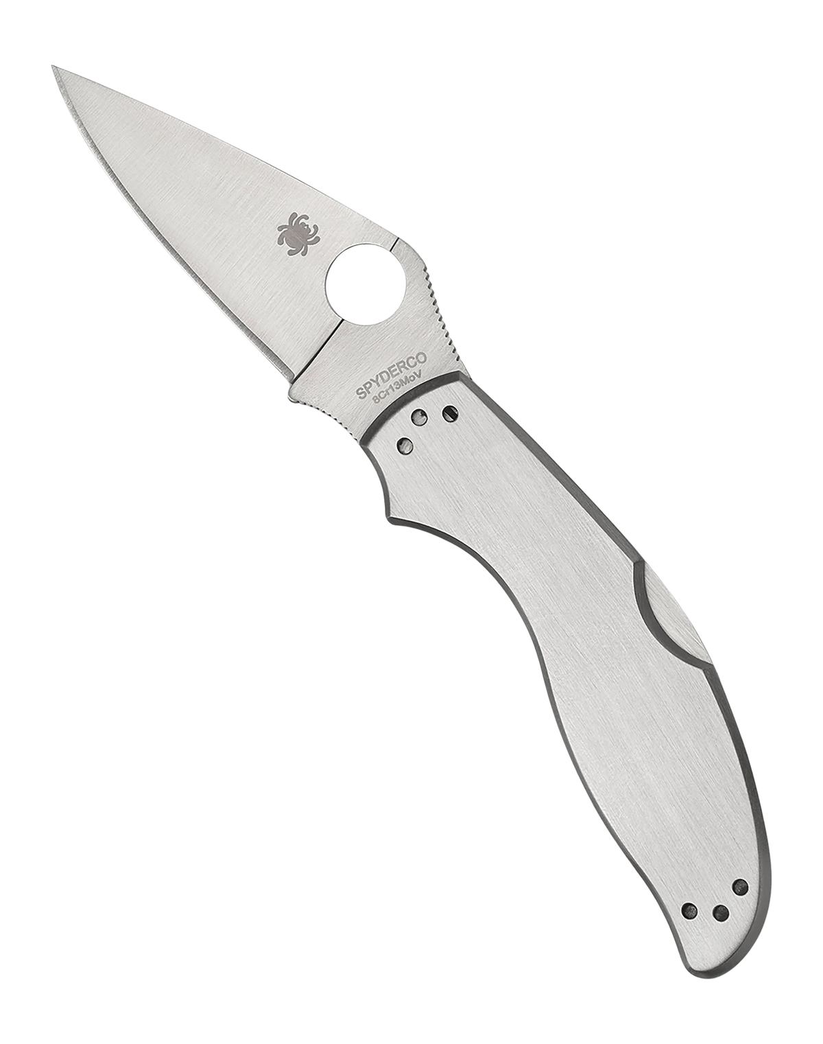 Spyderco UpTern C261P 2.82" 8Cr13MoV Plain Edge Stainless Lockback Folding Knife