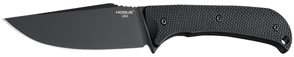 Hogue Extrak XL 3.9" Fixed Clip Point Plain CPM M4 Tool Steel Black Cerakote Black G10