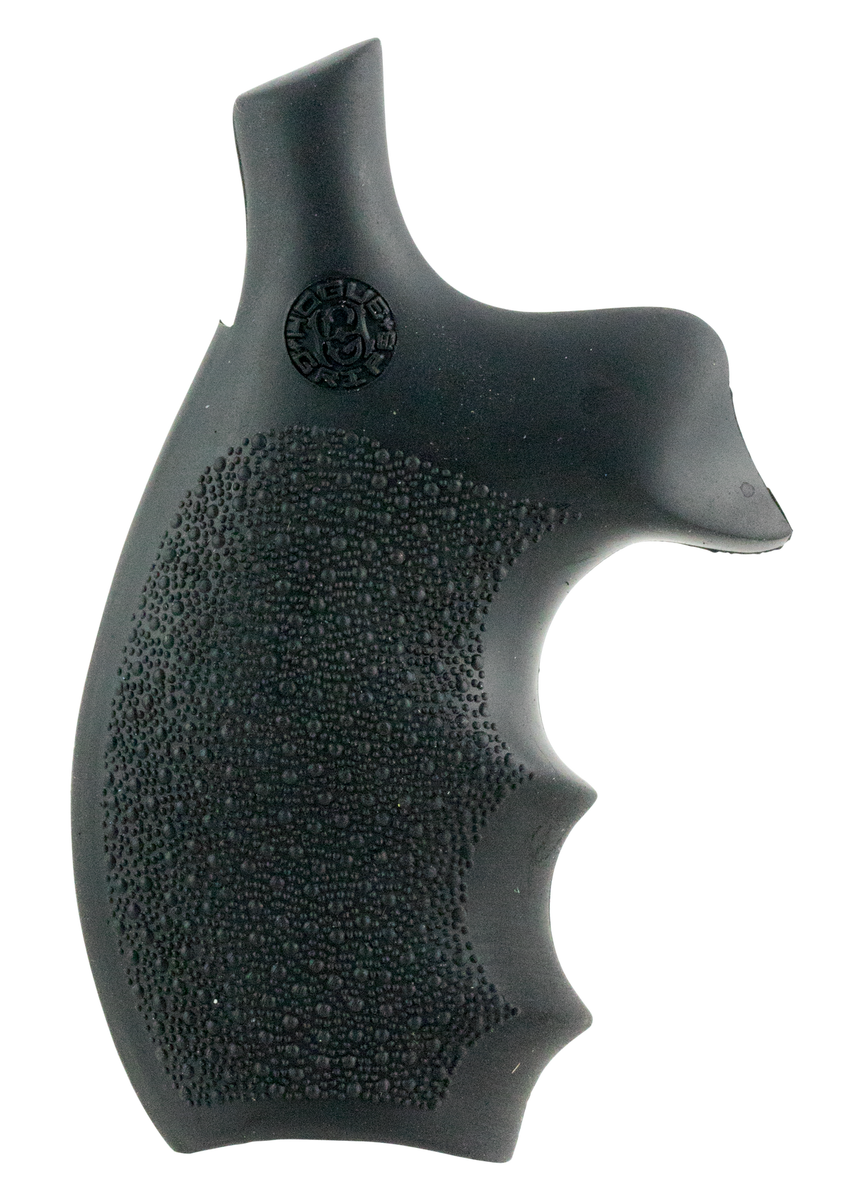 Hogue 62000 Rubber Bantam Pistol Grip Finger Grooves Black Rubber for S&W K, L Frame Round Butt