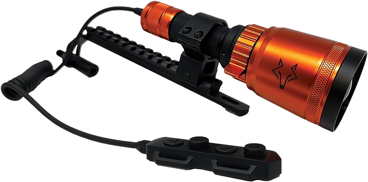 Foxpro Bowfire LED Bowfishing Light - 18650 Li-ion Rechargeable - Black/Orange