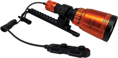 Foxpro Bowfire LED Bowfishing Light - 18650 Li-ion Rechargeable - Black/Orange