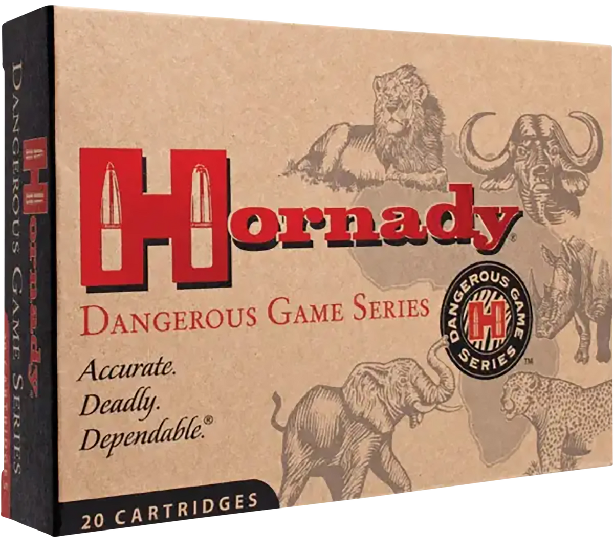 Hornady Dangerous Game 375 H&H Mag 300gr DGS Solid - Box or Case
