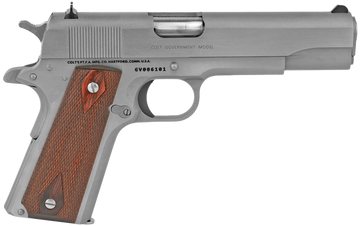 Colt Mfg 1911 Government 38 Super 5" 9+1 SAO Pistol - Stainless