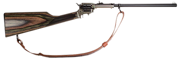 Heritage Mfg Rough Rider Rancher 22 LR/22 WMR 16" 6-Rd SAO Rifle - Black Oxide w/ Wood Stock