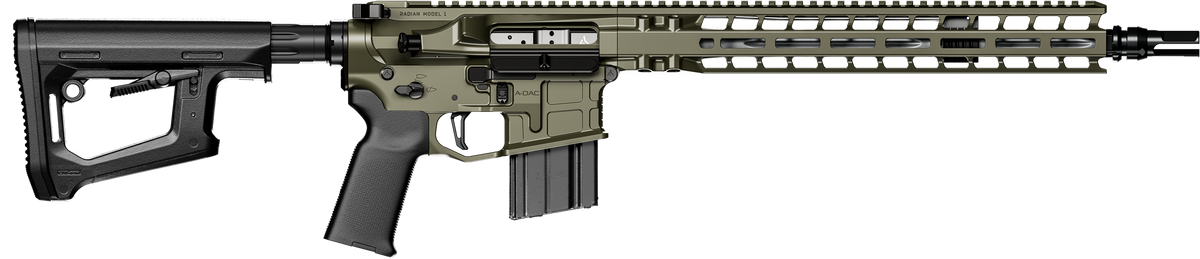 Radian Weapons Model 1 6mm ARC 14.5" 20+1 Semi-Auto AR-15 Rifle - OD Green