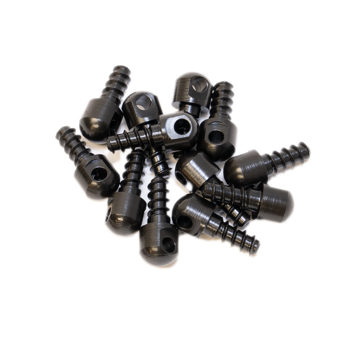 GrovTec GTHM60 Wood Screw Swivel Studs 0.5" 12-Pack Black