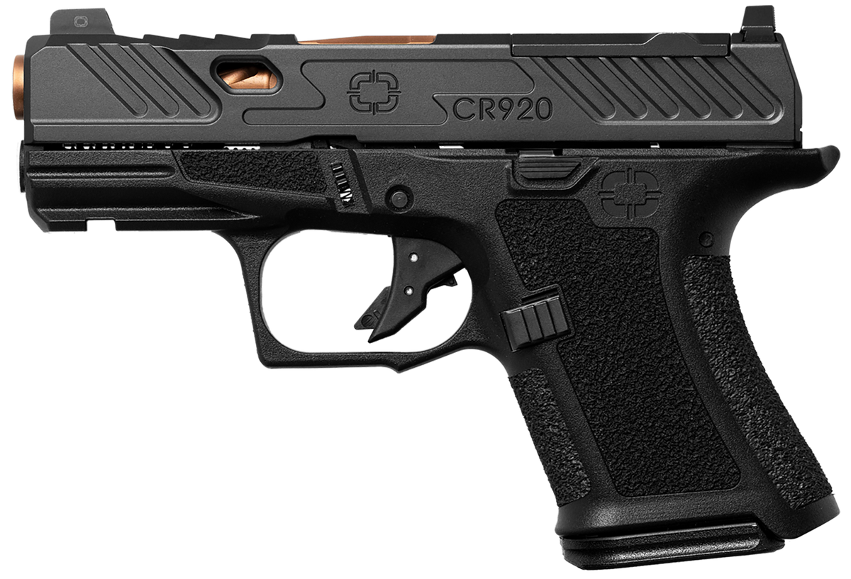 Shadow Systems CR920 Elite 9mm Luger 3.41" 10+1 Semi-Auto Pistol - Black/Bronze