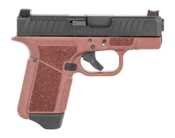 GForce Arms Rapture 9mm Luger 3.25" 12+1 Semi-Auto Pistol - Red Cerakote, Black Slide