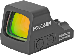 Holosun HE407K-GD-X2 1x 0.58"x0.77" 6 MOA Gold Dot Reflex Sight - Black Anodized