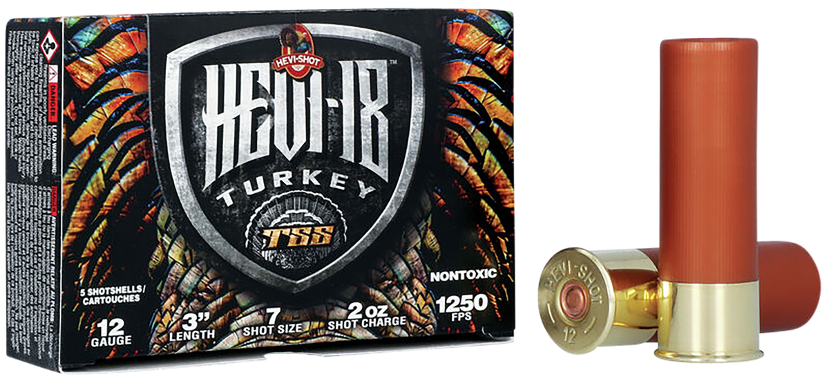 Hevishot HEVI-18 TSS Turkey 12 Gauge 3" 2oz #7 Shot 1250 fps - Box or Case