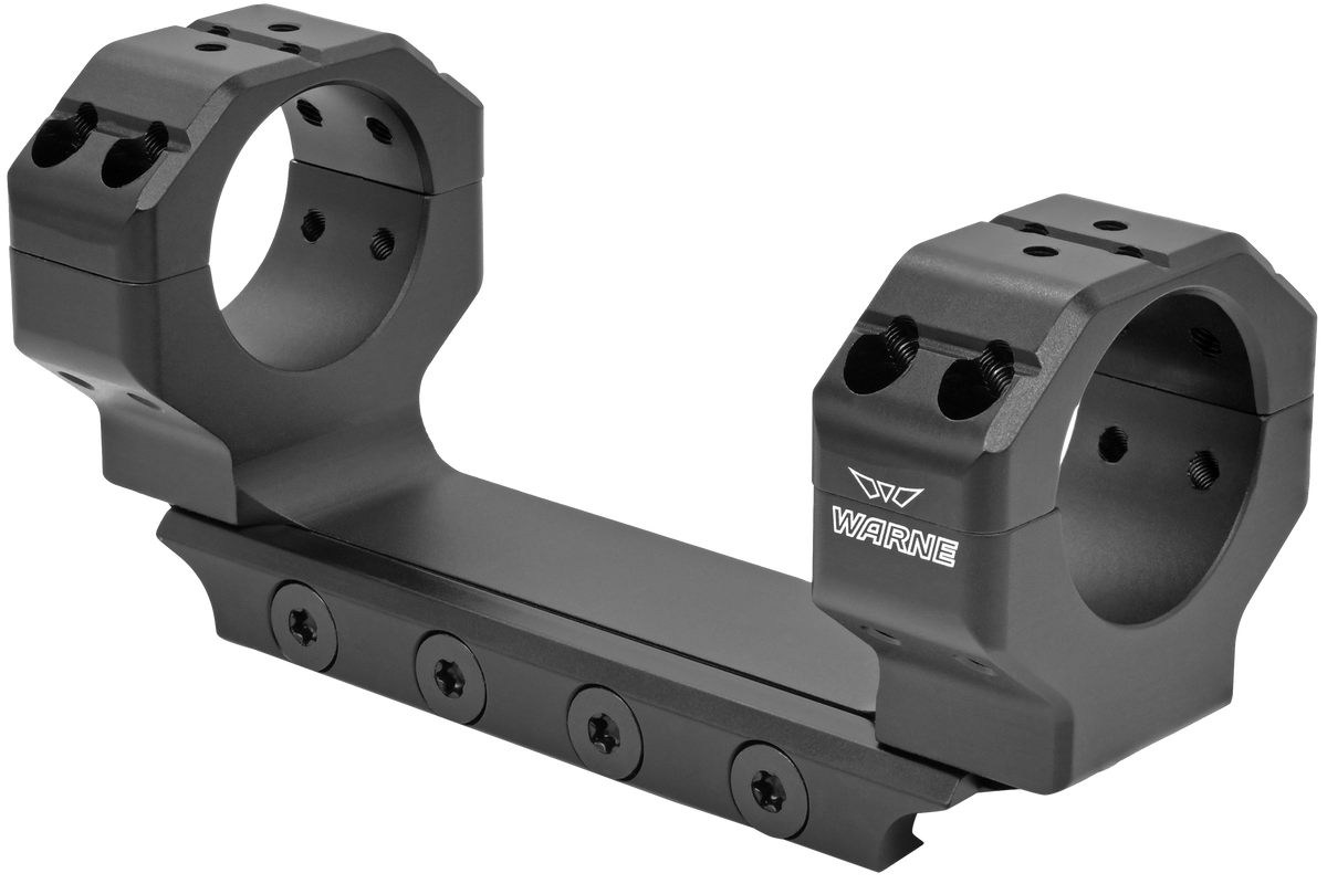 Warne 7817M Precision Mount 30mm Ultra High 0 MOA Scope Mount/Ring Combo - Black Anodized