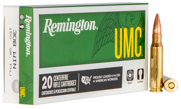 Remington Ammunition UMC 308 Win 150 gr Full Metal Jacket (FMJ) 20 Bx/10 Cs - Box or Case