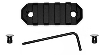 GrovTec GTSW227 KeyMod Picatinny Rail Section 2.2" 5 Slot Aluminum Black Anodized